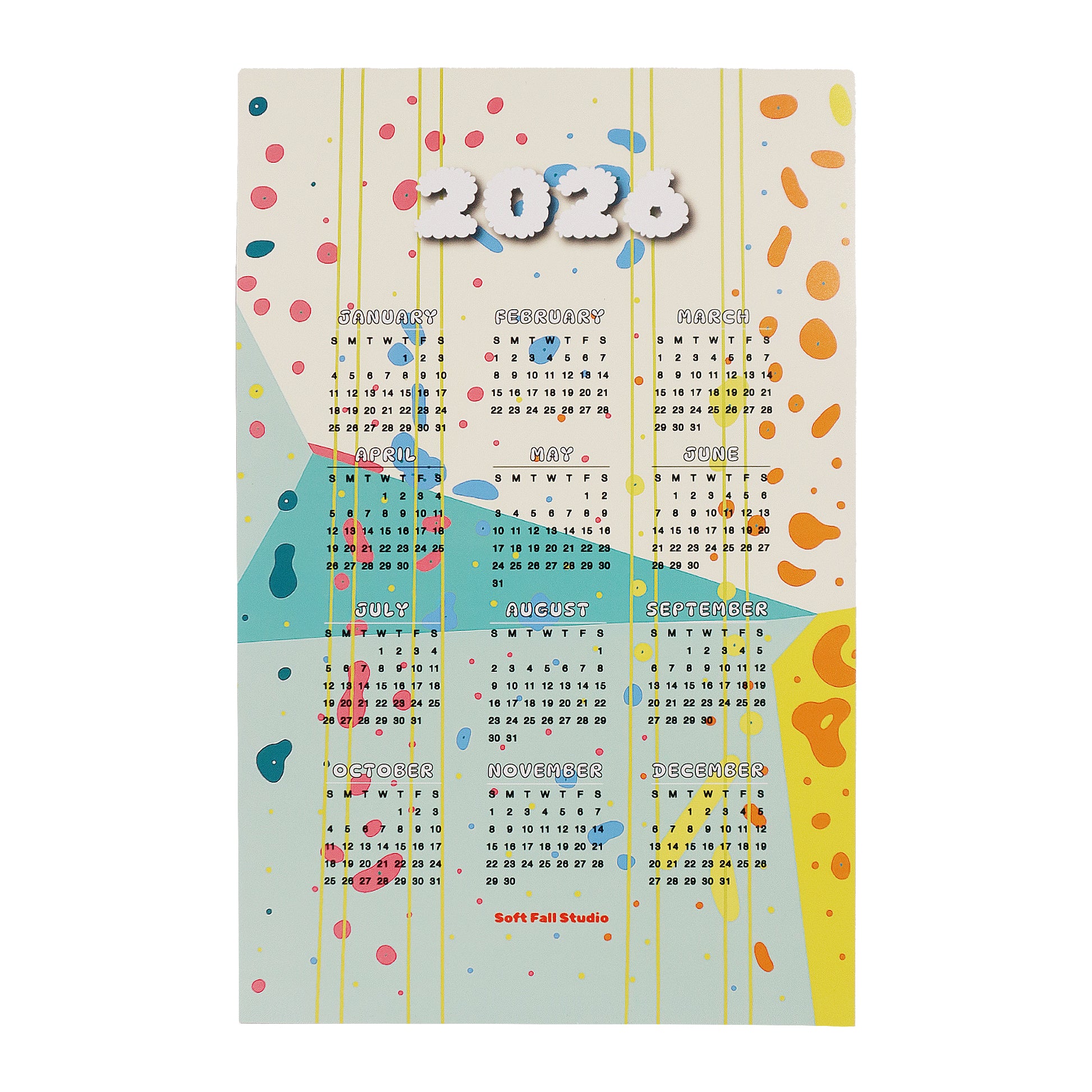 2026 Calendar - Color Edition